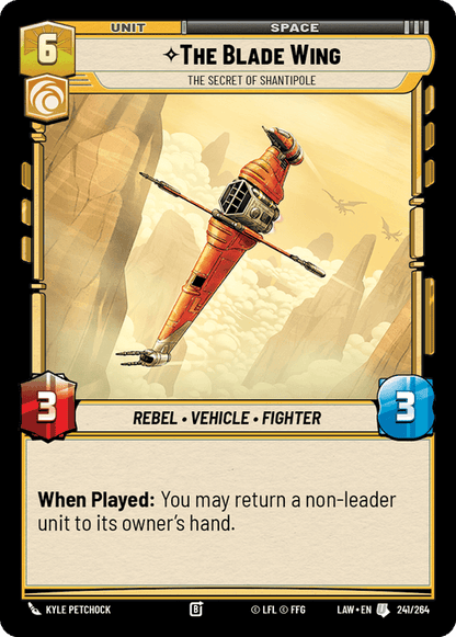The Blade Wing - The Secret of Shantipole (LAW) Uncommon Fantasy Flight Games Standard Non-Foil