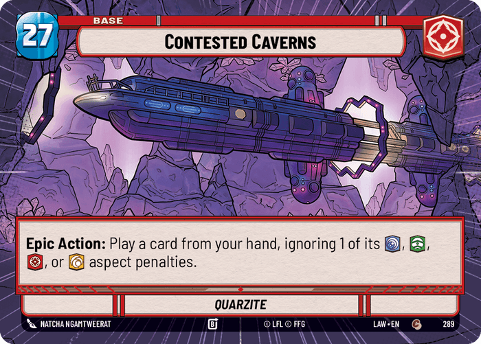 Contested Caverns (LAW) Common Fantasy Flight Games Hyperspace Non-Foil
