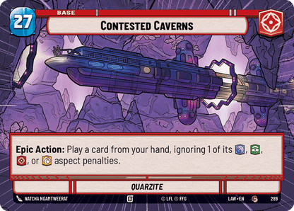Contested Caverns (LAW) Common Fantasy Flight Games Hyperspace Non-Foil