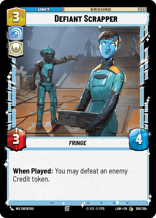 Defiant Scrapper (LAW) Common Fantasy Flight Games Standard Non-Foil