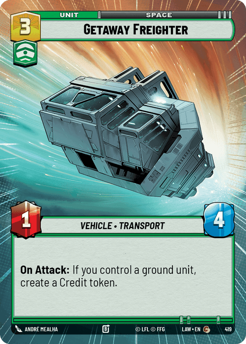 Getaway Freighter (LAW) Common Fantasy Flight Games Hyperspace Non-Foil