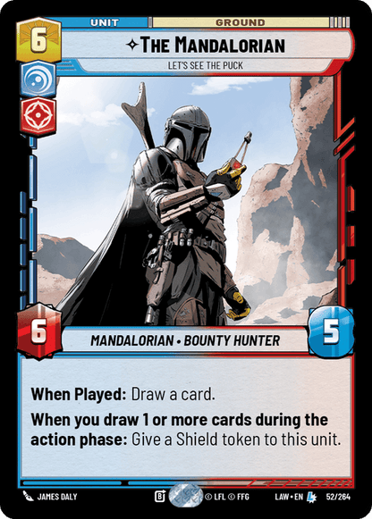 The Mandalorian - Let's See the Puck (LAW) Legendary Fantasy Flight Games Standard Non-Foil