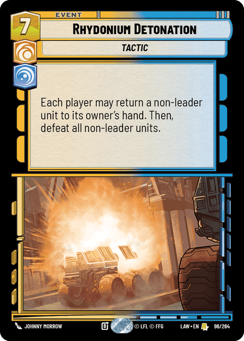 Rhydonium Detonation (LAW) Rare Fantasy Flight Games Standard Non-Foil