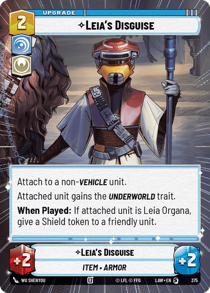 Leia's Disguise (LAW) Starter Fantasy Flight Games Hyperspace Non-Foil