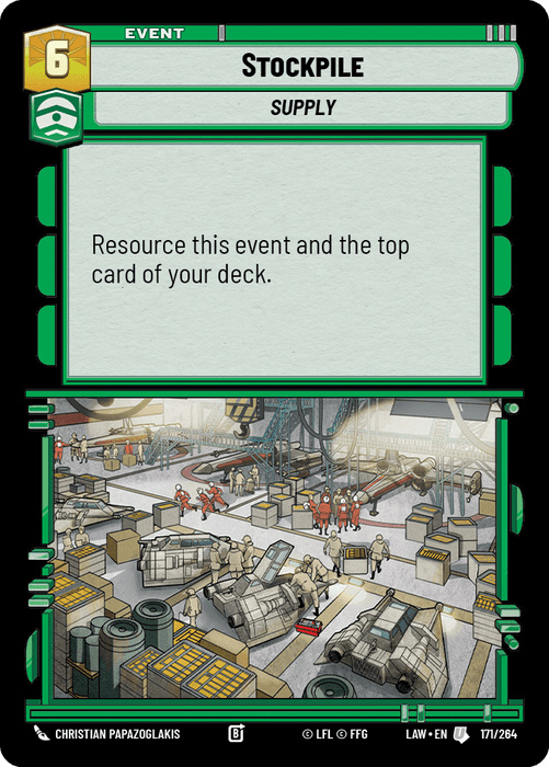 Stockpile (LAW) Uncommon Fantasy Flight Games Standard Non-Foil