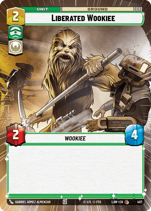 Liberated Wookiee (LAW) Common Fantasy Flight Games Hyperspace Non-Foil