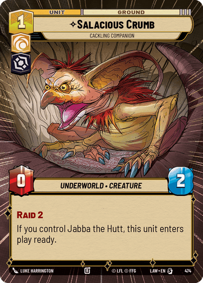 Salacious Crumb - Cackling Companion (LAW) Starter Fantasy Flight Games Hyperspace Non-Foil