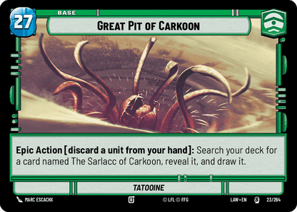 Great Pit of Carkoon (LAW) Starter Fantasy Flight Games Standard Non-Foil