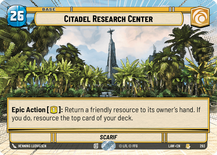 Citadel Research Center (LAW) Rare Fantasy Flight Games Hyperspace Non-Foil