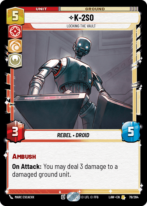 K-2SO - Locking the Vault (LAW) Rare Fantasy Flight Games Standard Non-Foil