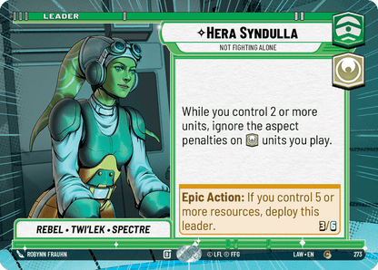 Hera Syndulla - Not Fighting Alone (LAW) Common Fantasy Flight Games Hyperspace Non-Foil
