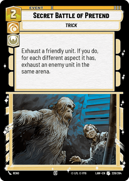 Secret Battle of Pretend (LAW) Uncommon Fantasy Flight Games Standard Non-Foil
