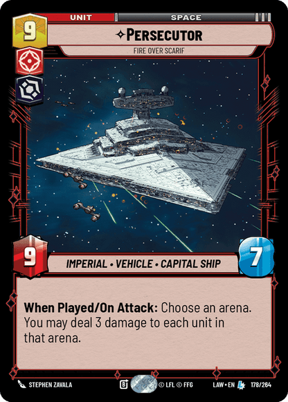 Persecutor - Fire Over Scarif (LAW) Legendary Fantasy Flight Games Standard Non-Foil