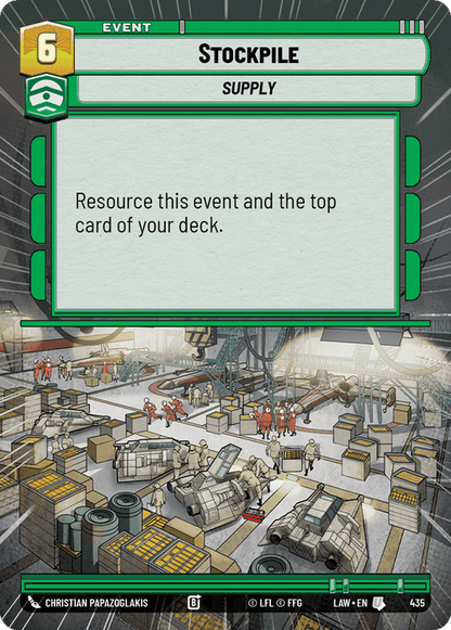 Stockpile (LAW) Uncommon Fantasy Flight Games Hyperspace Non-Foil