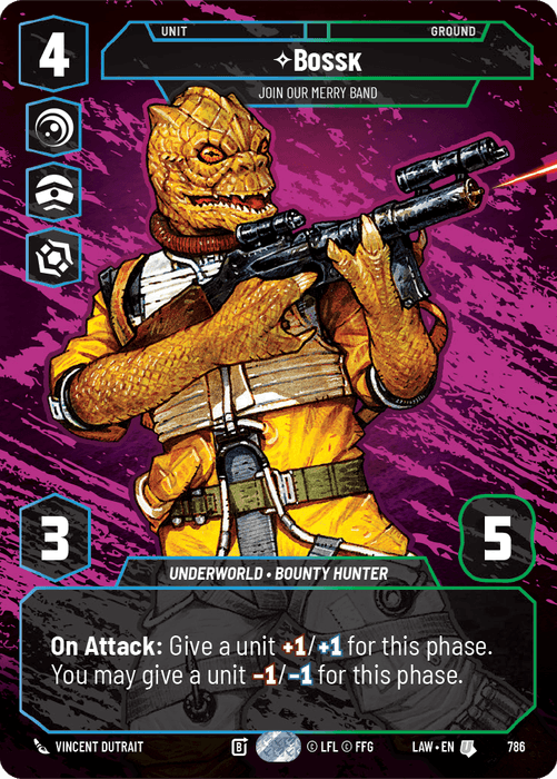 Bossk - Join Our Merry Band (LAW) Uncommon Fantasy Flight Games Prestige Non-Foil