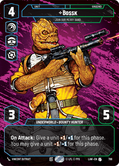 Bossk - Join Our Merry Band (LAW) Uncommon Fantasy Flight Games Prestige Non-Foil