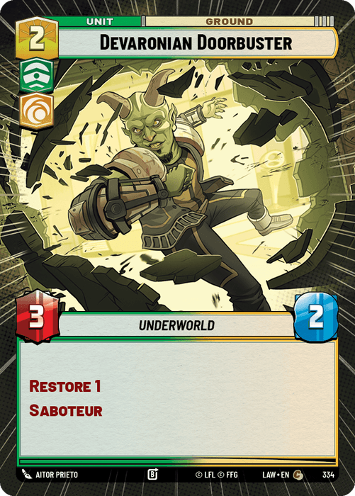 Devaronian Doorbuster (LAW) Common Fantasy Flight Games Hyperspace Non-Foil