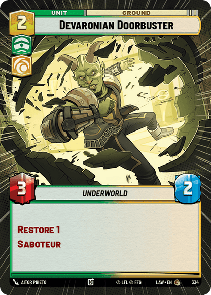 Devaronian Doorbuster (LAW) Common Fantasy Flight Games Hyperspace Non-Foil