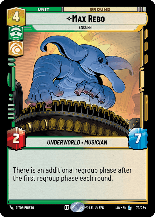 Max Rebo - Encore! (LAW) Legendary Fantasy Flight Games Standard Non-Foil