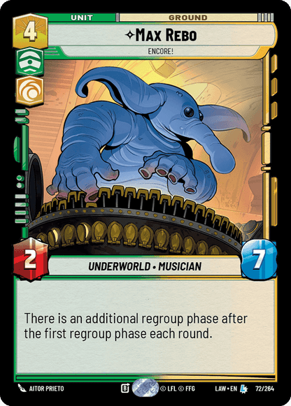 Max Rebo - Encore! (LAW) Legendary Fantasy Flight Games Standard Non-Foil