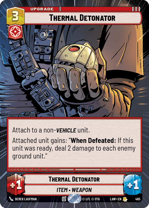 Thermal Detonator (LAW) Rare Fantasy Flight Games Hyperspace Non-Foil
