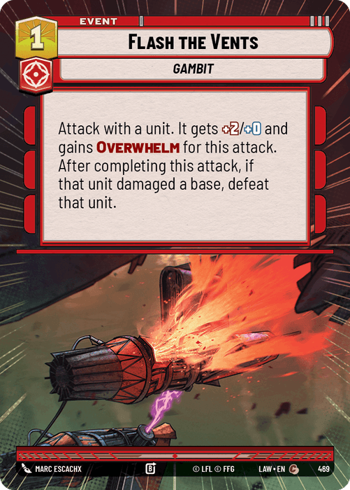 Flash the Vents (LAW) Common Fantasy Flight Games Hyperspace Non-Foil