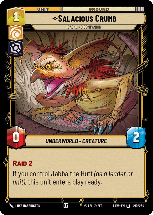 Salacious Crumb - Cackling Companion (LAW) Starter Fantasy Flight Games Standard Non-Foil