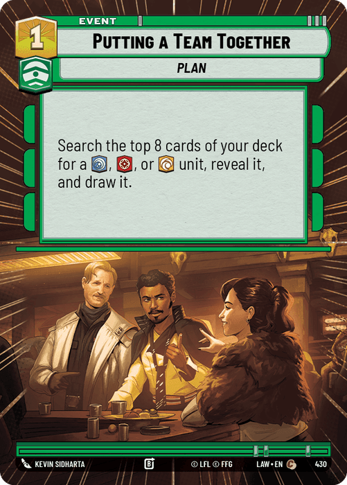 Putting a Team Together (LAW) Common Fantasy Flight Games Hyperspace Non-Foil