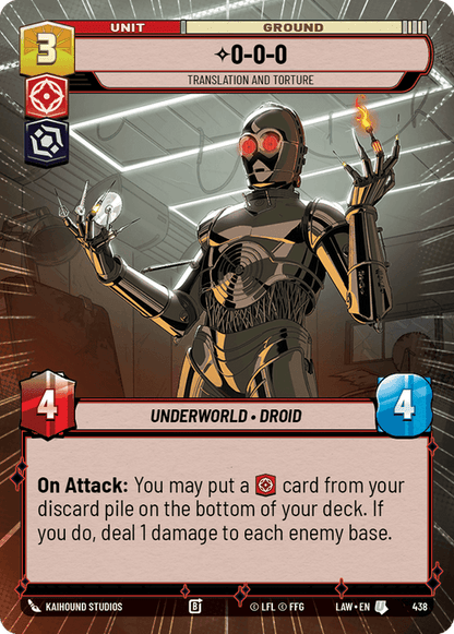 0-0-0 - Translation and Torture (LAW) Uncommon Fantasy Flight Games Hyperspace Non-Foil