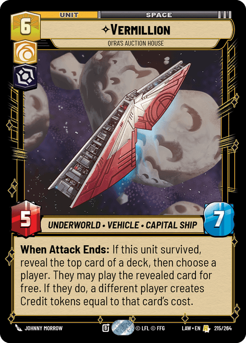Vermillion - Qi'ra's Auction House (LAW) Rare Fantasy Flight Games Standard Non-Foil