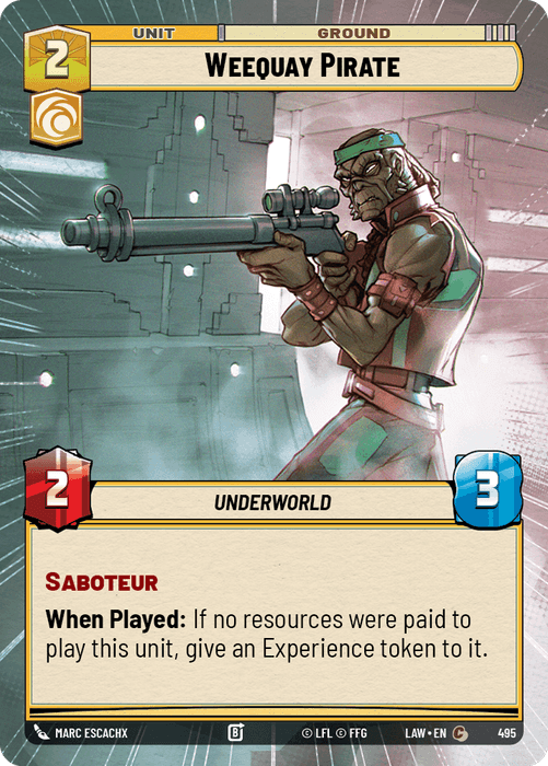 Weequay Pirate (LAW) Common Fantasy Flight Games Hyperspace Non-Foil