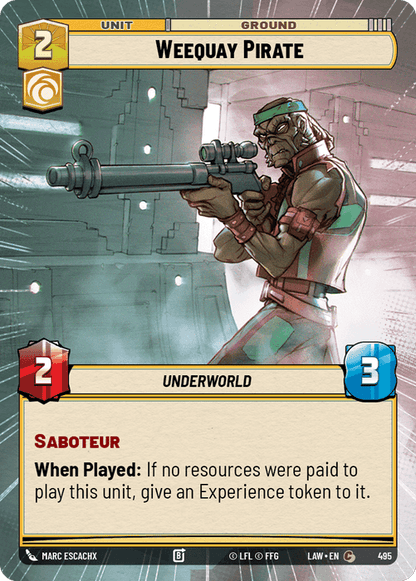 Weequay Pirate (LAW) Common Fantasy Flight Games Hyperspace Non-Foil