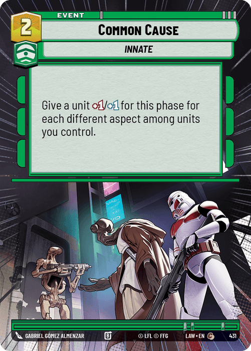 Common Cause (LAW) Common Fantasy Flight Games Hyperspace Non-Foil