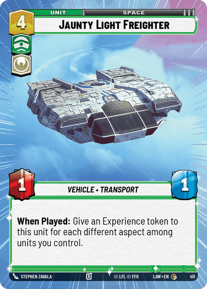 Jaunty Light Freighter (LAW) Common Fantasy Flight Games Hyperspace Non-Foil