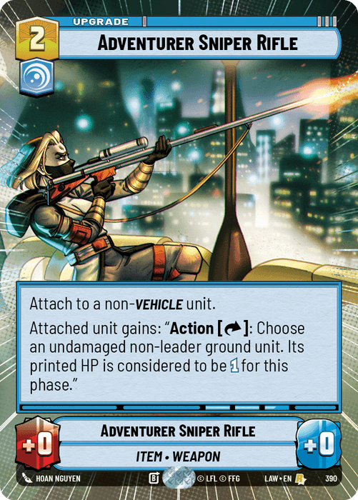 Adventurer Sniper Rifle (LAW) Rare Fantasy Flight Games Hyperspace Non-Foil