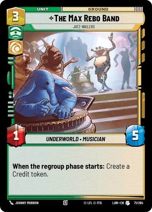 The Max Rebo Band - Jatz-Wailers (LAW) Uncommon Fantasy Flight Games Standard Non-Foil