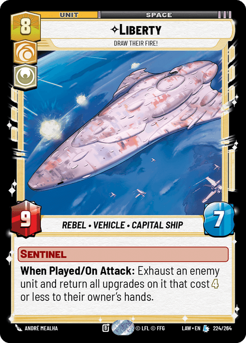 Liberty - Draw Their Fire! (LAW) Legendary Fantasy Flight Games Standard Non-Foil