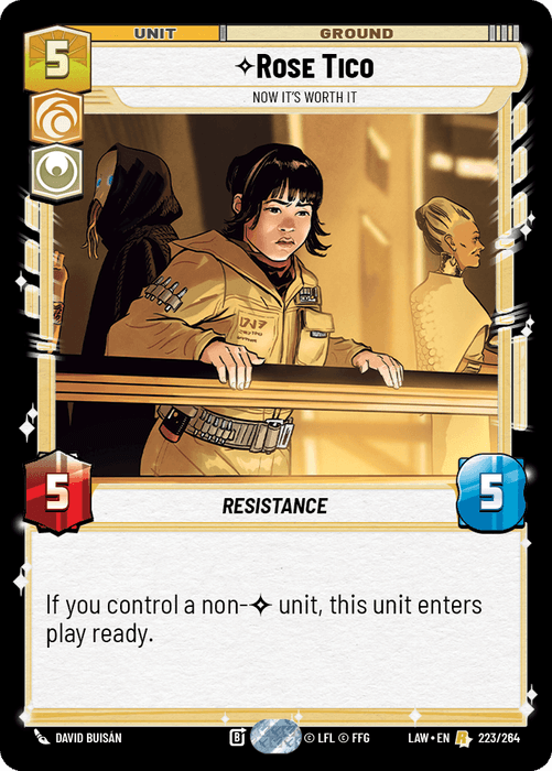 Rose Tico - Now It's Worth It (LAW) Rare Fantasy Flight Games Standard Non-Foil