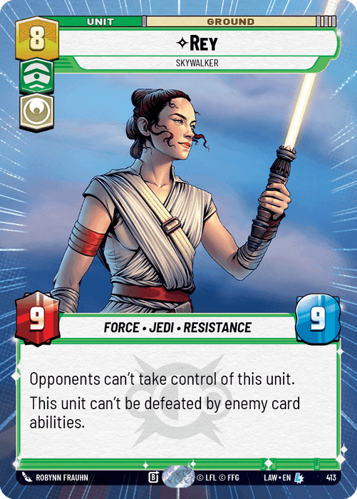 Rey - Skywalker (LAW) Legendary Fantasy Flight Games Hyperspace Non-Foil