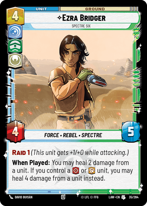 Ezra Bridger - Spectre Six (LAW) Uncommon Fantasy Flight Games Standard Non-Foil