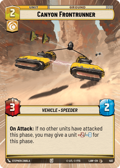 Canyon Frontrunner (LAW) Common Fantasy Flight Games Hyperspace Non-Foil