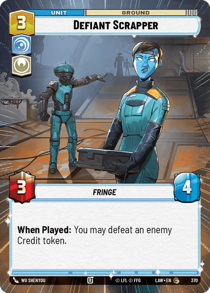 Defiant Scrapper (LAW) Common Fantasy Flight Games Hyperspace Non-Foil