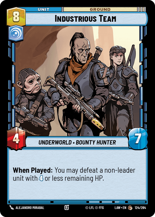 Industrious Team (LAW) Common Fantasy Flight Games Standard Non-Foil
