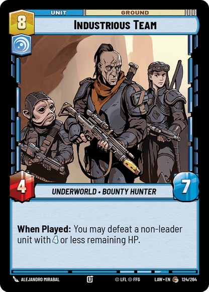 Industrious Team (LAW) Common Fantasy Flight Games Standard Non-Foil