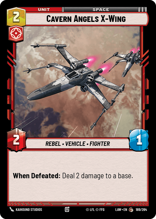 Cavern Angels X-Wing (LAW) Common Fantasy Flight Games Standard Non-Foil