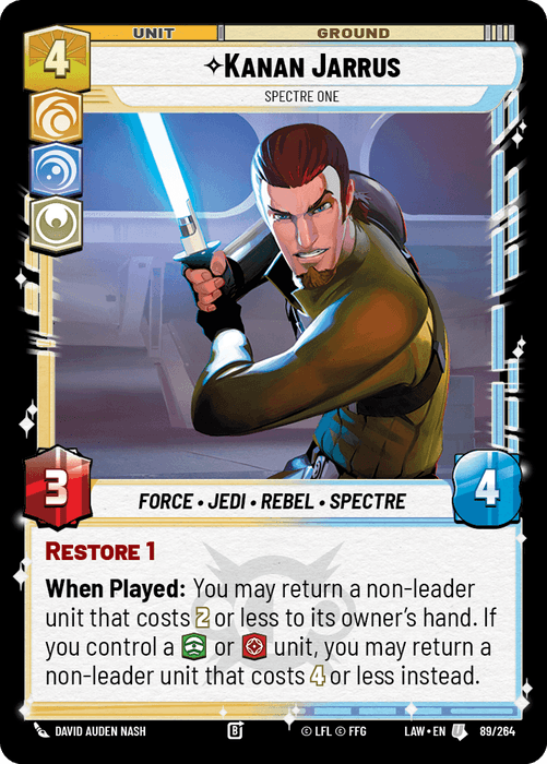 Kanan Jarrus - Spectre One (LAW) Uncommon Fantasy Flight Games Standard Non-Foil