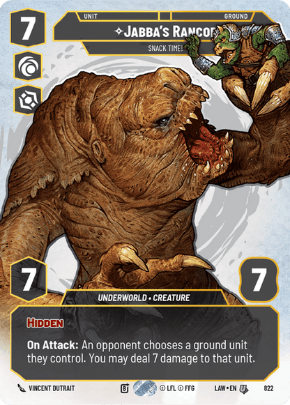 Jabba's Rancor - Snack Time! (LAW) Uncommon Fantasy Flight Games Prestige Non-Foil