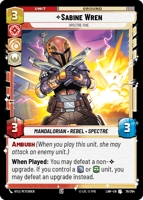 Sabine Wren - Spectre Five (LAW) Uncommon Fantasy Flight Games Standard Non-Foil