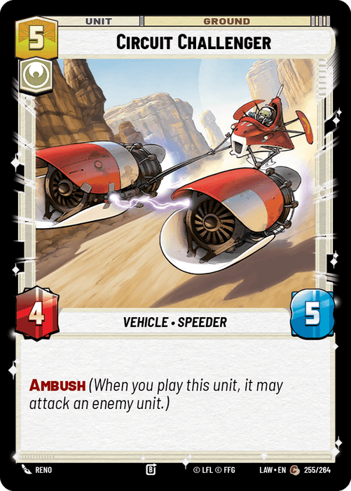 Circuit Challenger (LAW) Common Fantasy Flight Games Standard Non-Foil