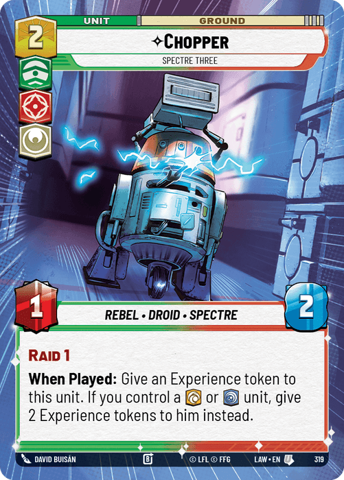Chopper - Spectre Three (LAW) Uncommon Fantasy Flight Games Hyperspace Non-Foil
